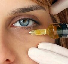 Întinerirea injectării pleoapelor
